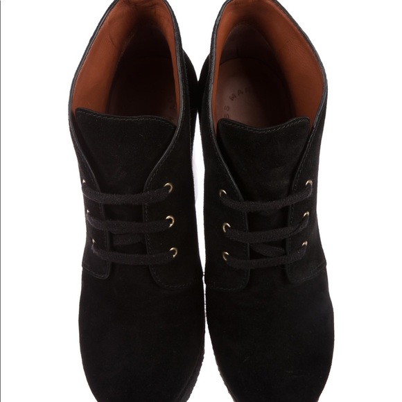 Marc by Marc Jacobs wedge suede lace up boots - Picture 3 of 10